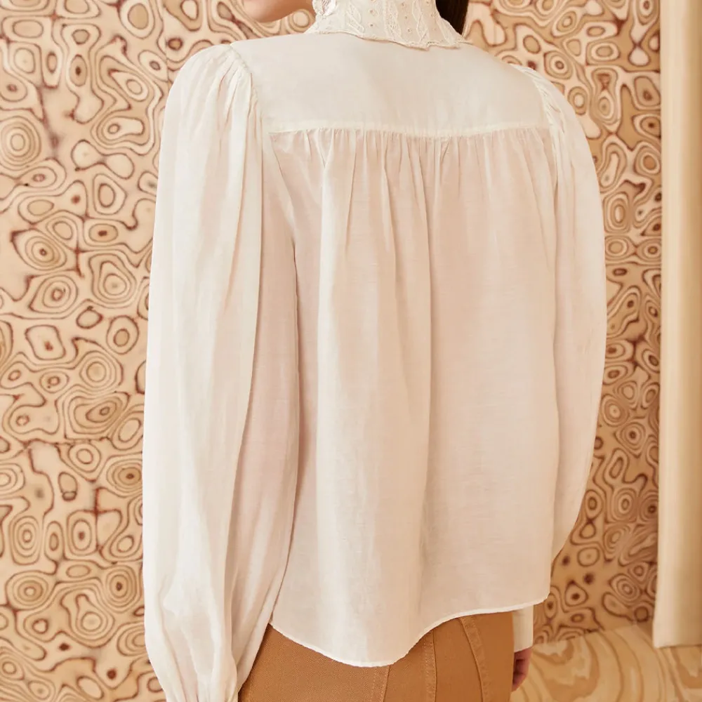 Women Ulla Johnson - Blouse Rowan - Blanc