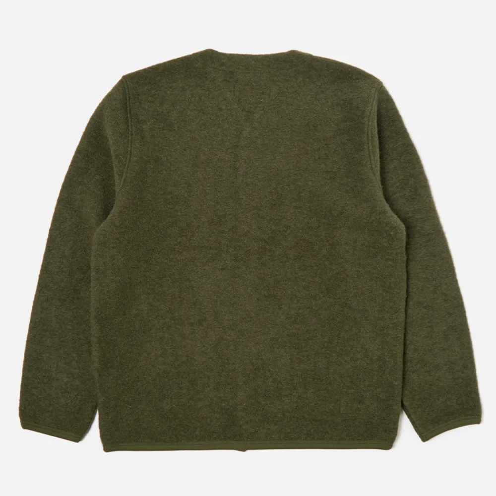 Universal Works - Cardigan à poches - Olive
