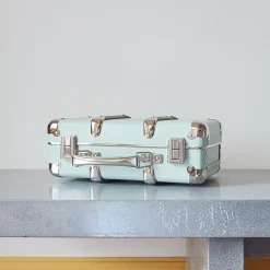 256 KAZETO Valise rigide en carton bouilli - Céladon