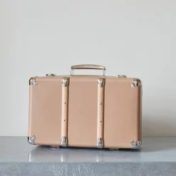 256 KAZETO Valise rigide en carton bouilli - Marron