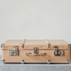 256 KAZETO Valise rigide en carton bouilli - Marron