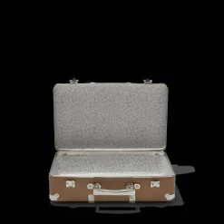 256 KAZETO Valise rigide en carton bouilli - Marron