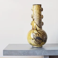1286 HOUSEHOLD HARDWARE Vase - Cera - Moutarde