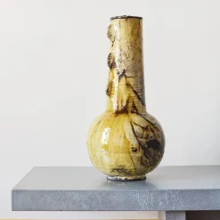 1286 HOUSEHOLD HARDWARE Vase - Cera - Moutarde
