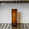 1108 SALAHEDDIN Vase Bulles en verre soufflé - Ambre