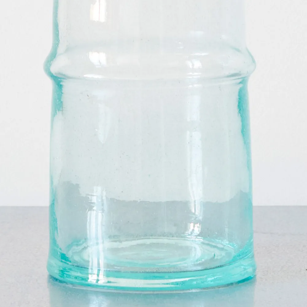 1286 HOUSEHOLD HARDWARE Vase Incline en verre recyclé