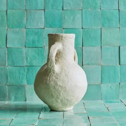 447 SNOWDROPS COPENHAGEN Vase oreilles en papier mâché