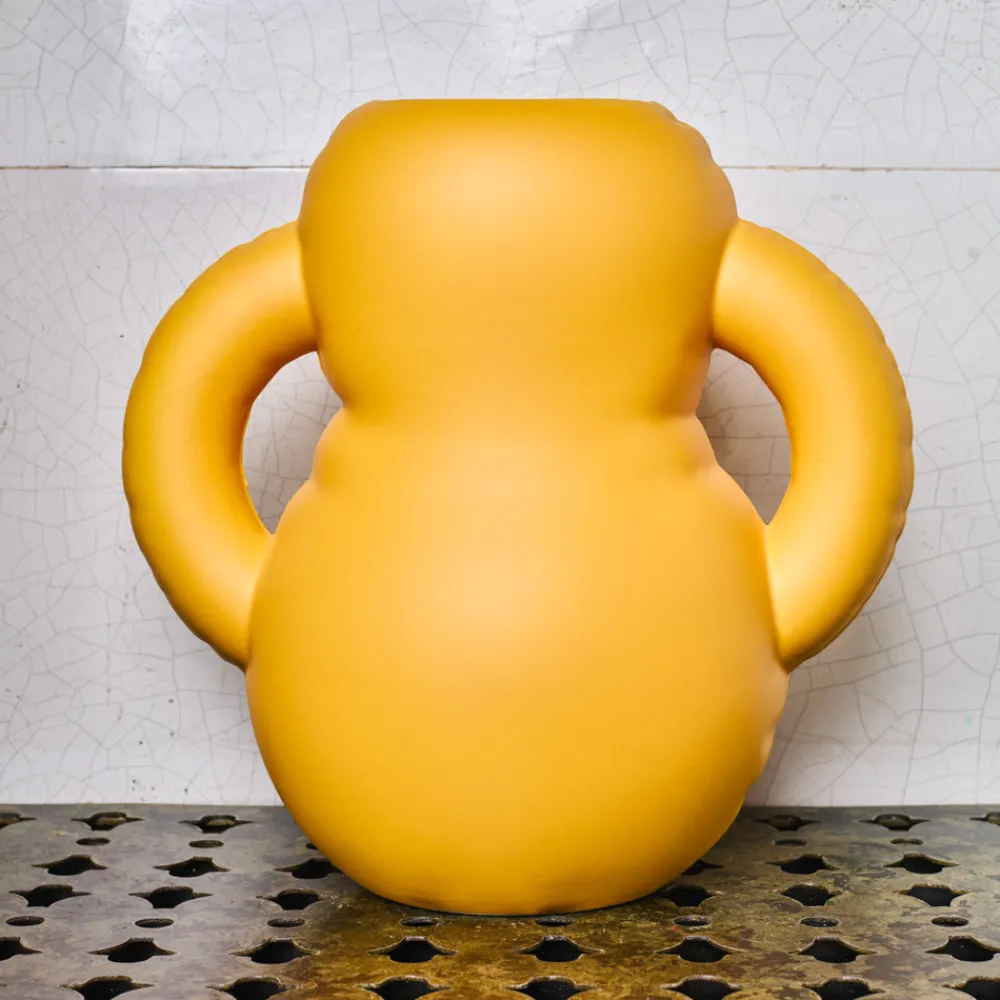 2191 HOME STUDYO Vase Oscar - Jaune