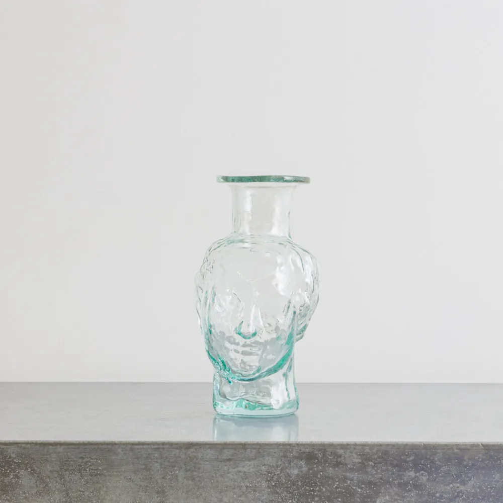 173 SEBASTIEN LA SOUFFLERIE Vase tête Roma - Transparent