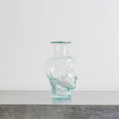 173 SEBASTIEN LA SOUFFLERIE Vase tête Roma - Transparent