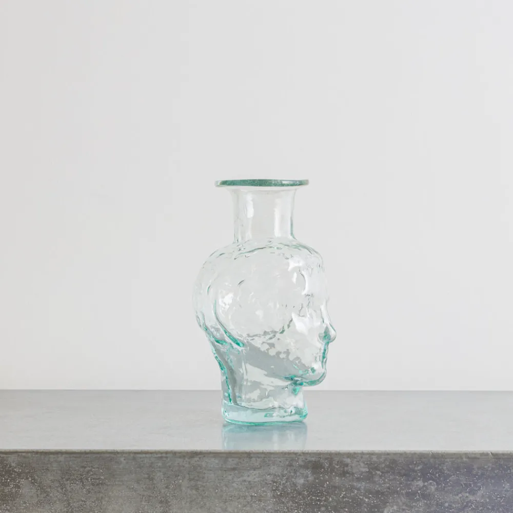 173 SEBASTIEN LA SOUFFLERIE Vase tête Roma - Transparent