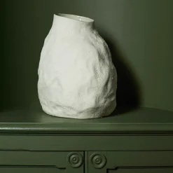 1027 MODERN LIVING Vase Vulca - Blanc
