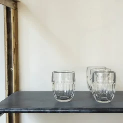 115 LA ROCHERE Verre à eau en verre pressé - Coteau