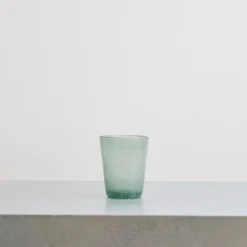 240 SERAFINO ZANI Verre Ă eau Memento - Bleu