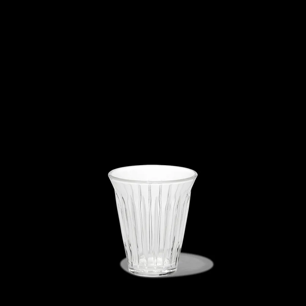 115 LA ROCHERE Verre à thé en verre pressé - Zinc