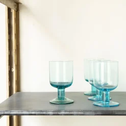 521 BITOSSI Verre à vin Bloom - Turquoise