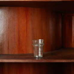 1108 SALAHEDDIN Verre annelé en verre soufflé - Transparent