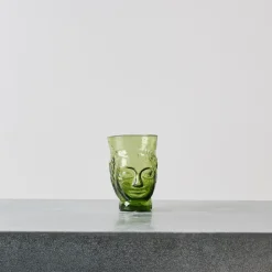 173 SEBASTIEN LA SOUFFLERIE Verre portrait - Olive