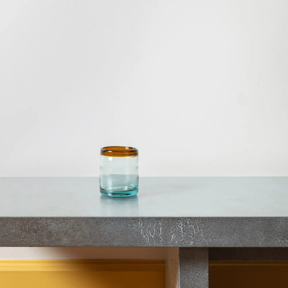 1950 INDIGENA Verre transparent avec ligne ambre