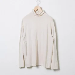 Women Vlas Blomme - Col roulé - Beige