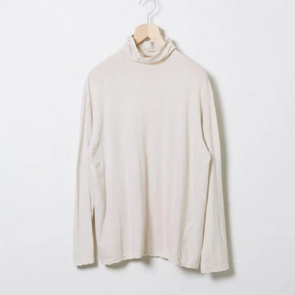Women Vlas Blomme - Col roulé - Beige