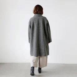 Women Vlas Blomme - Manteau doux - Gris