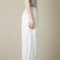 Women Vlas Blomme - Pantalon fuselé - Blanc