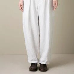 Women Vlas Blomme - Pantalon fuselé - Blanc