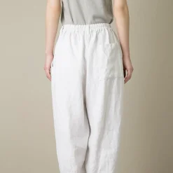 Women Vlas Blomme - Pantalon fuselé - Blanc