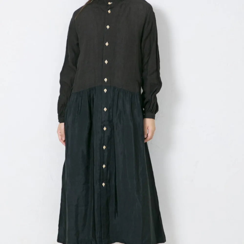Women Vlas Blomme - Robe vintage - Noir