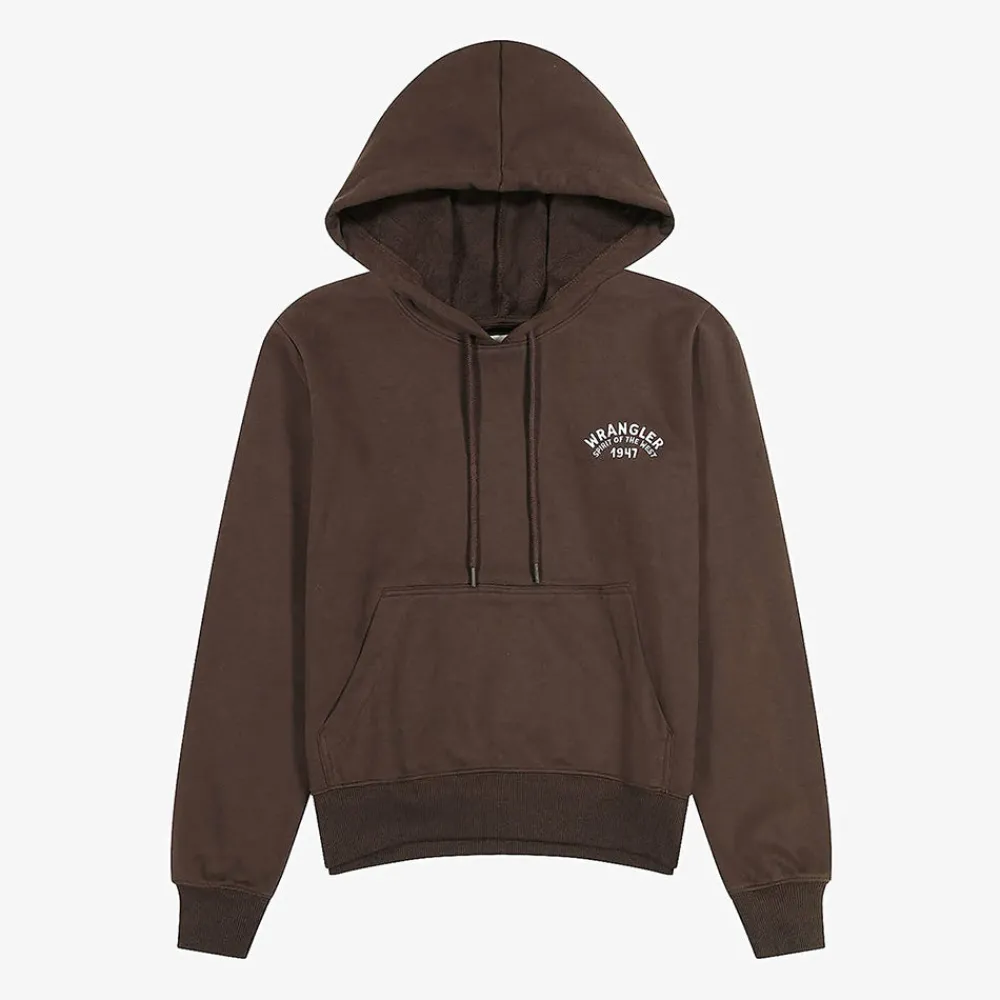 Women WRANGLER - Hoodie Regular - Marron