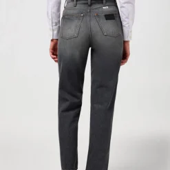 Women WRANGLER - Jeans Mom Straight - Anthracite