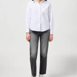 Women WRANGLER - Jeans Mom Straight - Anthracite