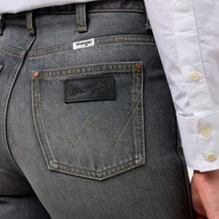Women WRANGLER - Jeans Mom Straight - Anthracite