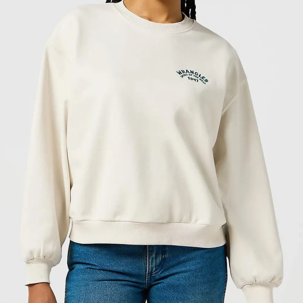 Women WRANGLER - Sweat Oversize - Blanc Vintage