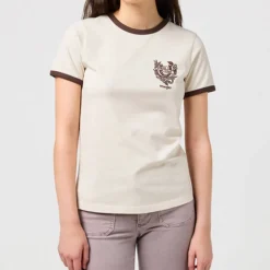 Women WRANGLER - T-shirt Ringer - Blanc