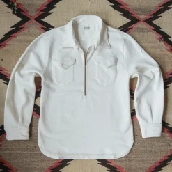 WYTHE - Sweat Demi Zippé - Beige