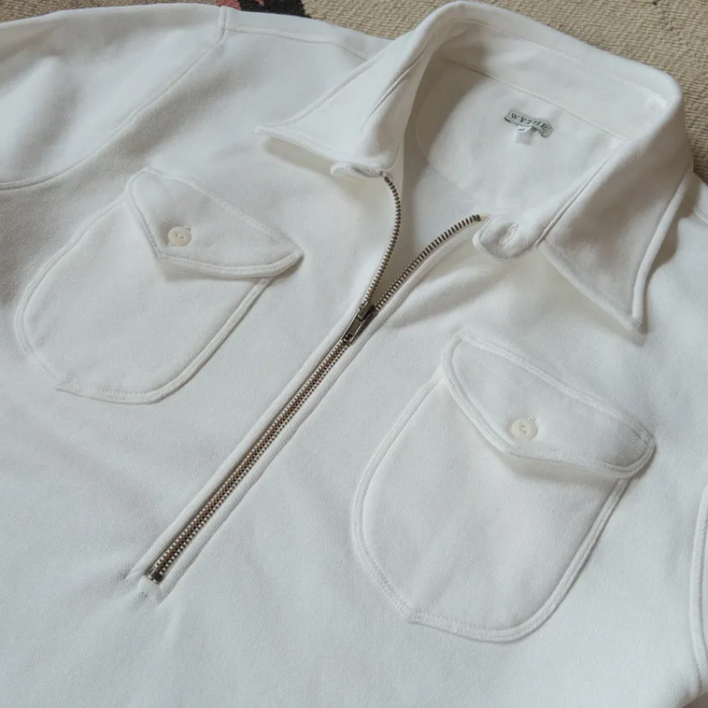 WYTHE - Sweat Demi Zippé - Beige