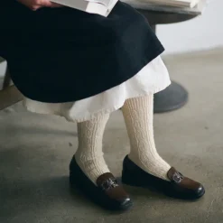 Women Yahae - Chaussettes Alpaca Cable - Beige