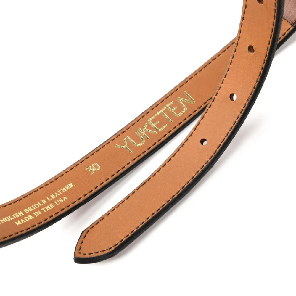 Women YUKETEN - Ceinture en cuir Stirrup - Marron
